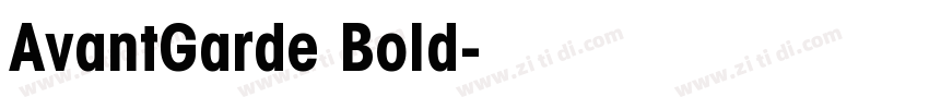 AvantGarde Bold字体转换